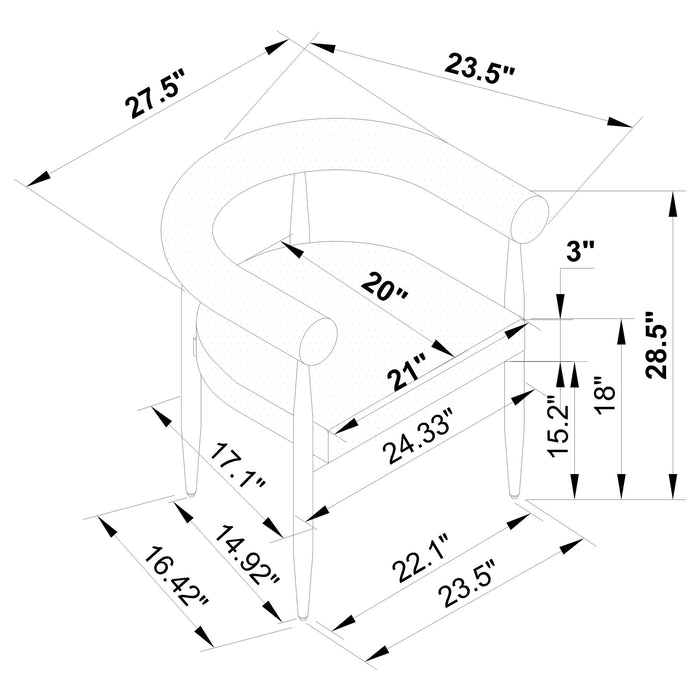 Dunmore Arm Chair - Orbit Furniture (Richmond,BC)