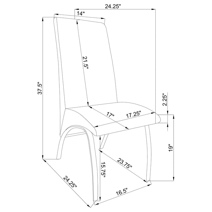 Beckham 5 Pc Dining Sets - Orbit Furniture (Richmond,BC)