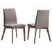 Redbridge Upholstered Side Chairs Grey and Natural Walnut (Set of 2) - Orbit Furniture (Richmond,BC)