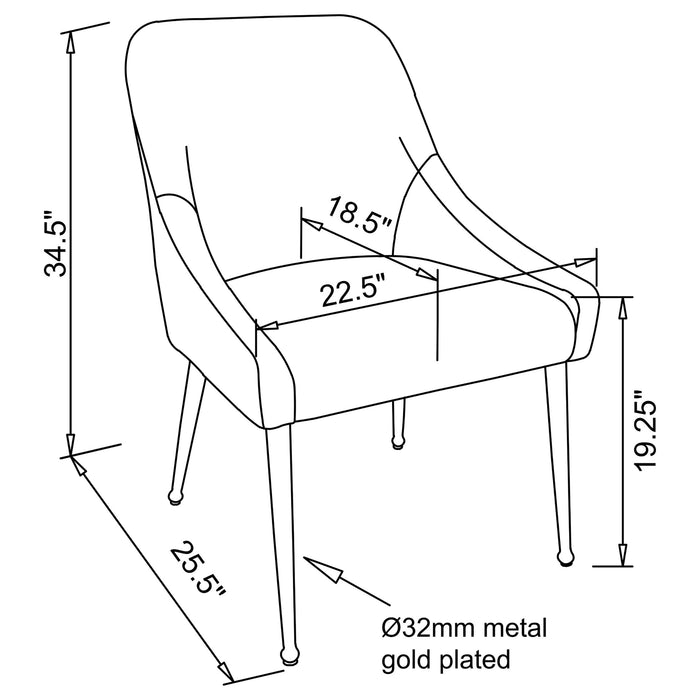 Mayette Side Chair - Orbit Furniture (Richmond,BC)