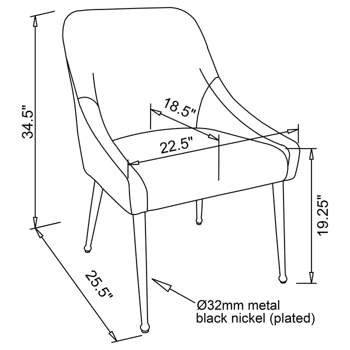 Mayette Side Chair - Orbit Furniture (Richmond,BC)