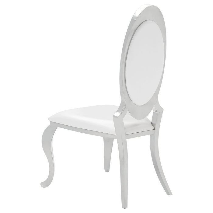 Antoine Rectangular Glass Top Dining Set Chrome - Orbit Furniture (Richmond,BC)