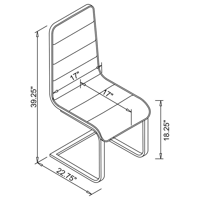 Carmelo 5 Pc Dining Sets - Orbit Furniture (Richmond,BC)