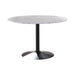 Bartole Round Dining Table White and Matte Black - Orbit Furniture (Richmond,BC)