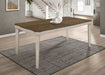 Ronnie Starburst Dining Table Nutmeg and Rustic Cream - Orbit Furniture (Richmond,BC)