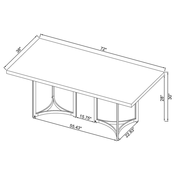 Sterling Dining Table - Orbit Furniture (Richmond,BC)