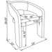 Eudora Arm Chair - Orbit Furniture (Richmond,BC)