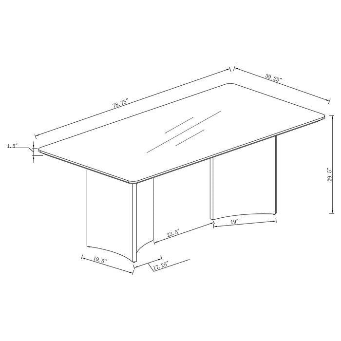 Tevlin Dining Table - Orbit Furniture (Richmond,BC)
