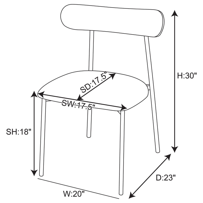 Anzio Side Chair - Orbit Furniture (Richmond,BC)