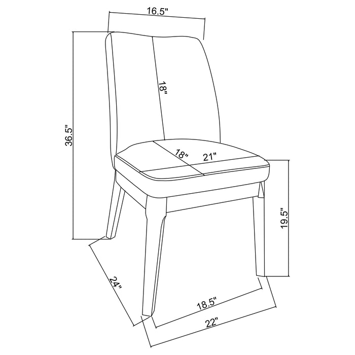 Carissa Side Chair - Orbit Furniture (Richmond,BC)