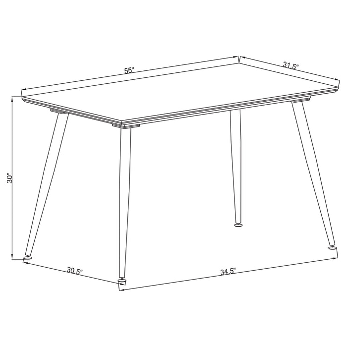 Dennison 5 Pc Dining Set - Orbit Furniture (Richmond,BC)