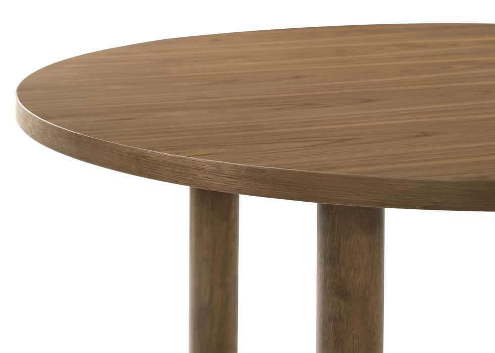 Crestmore 5-piece 46-inch Round Wood Dining Table Set Walnut - Orbit Furniture (Richmond,BC)