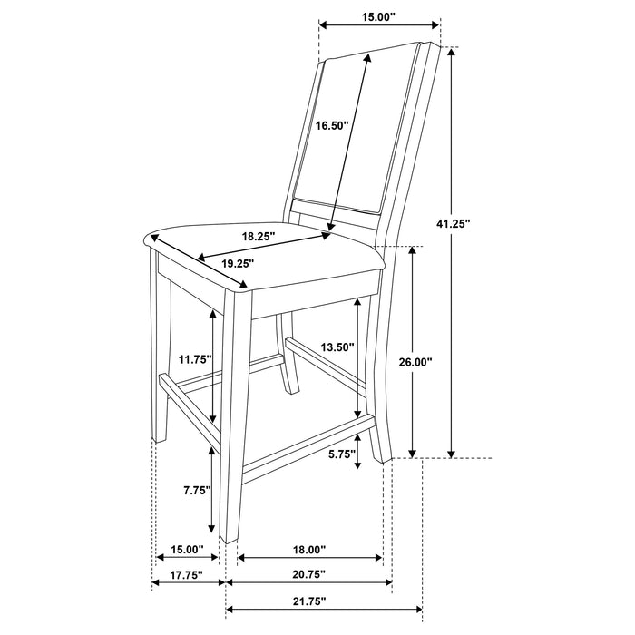Patterson 5 Pc Counter Height Dining Set - Orbit Furniture (Richmond,BC)