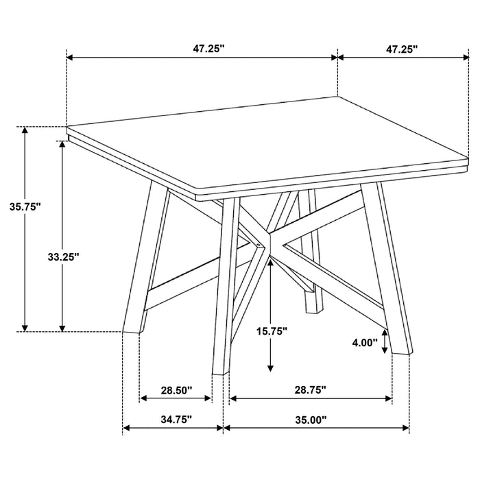Canfield 5 Pc Counter Height Dining Set - Orbit Furniture (Richmond,BC)