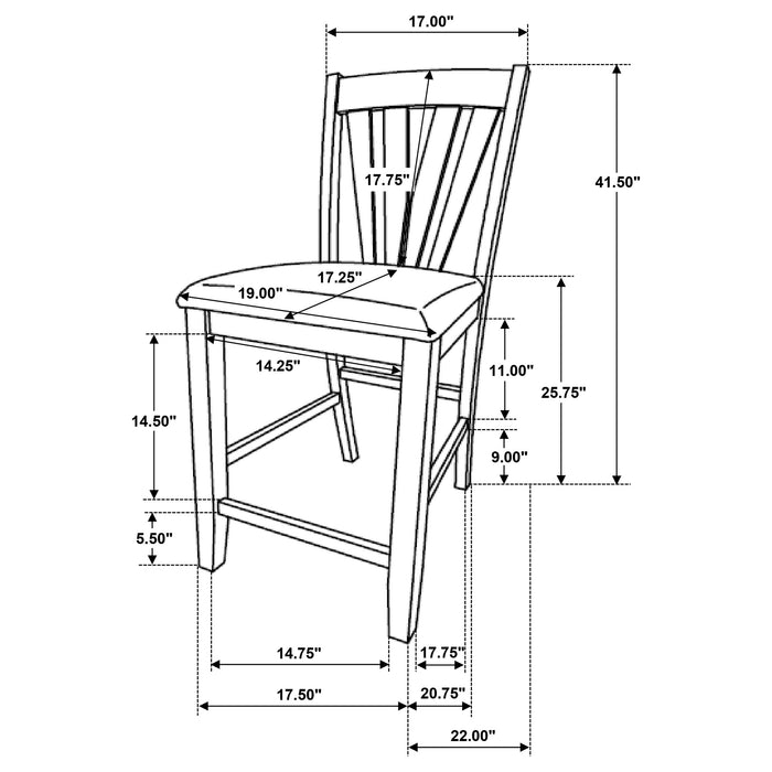 Canfield 5 Pc Counter Height Dining Set - Orbit Furniture (Richmond,BC)
