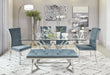Beaufort 6-piece Dining Set Dark Grey and Chrome - Orbit Furniture (Richmond,BC)