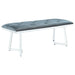 Beaufort Upholstered Tufted Bench Dark Grey - Orbit Furniture (Richmond,BC)