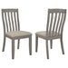 Nogales Slat Back Side Chairs Coastal Grey (Set of 2) - Orbit Furniture (Richmond,BC)