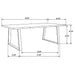 Ditman Live Edge Dining Table Grey Sheesham and Black - Orbit Furniture (Richmond,BC)