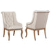 Brockway Tufted Arm Chairs Cream and Barley Brown (Set of 2) - Orbit Furniture (Richmond,BC)