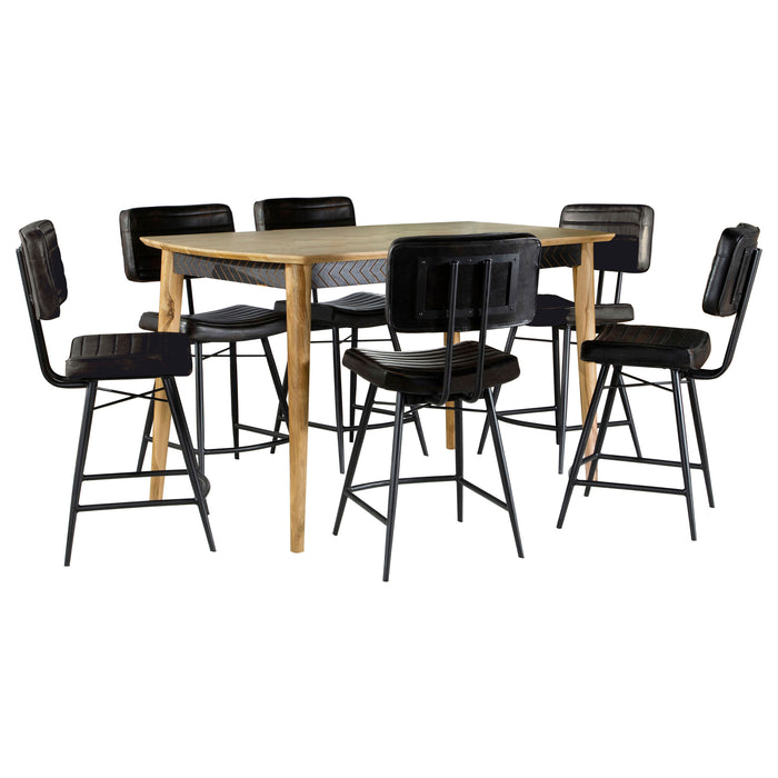 Partridge 7 Pc Counter Height Dining Set - Orbit Furniture (Richmond,BC)