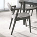 Stevie Upholstered Demi Arm Dining Side Chairs Brown Grey and Black (Set of 2) - Orbit Furniture (Richmond,BC)