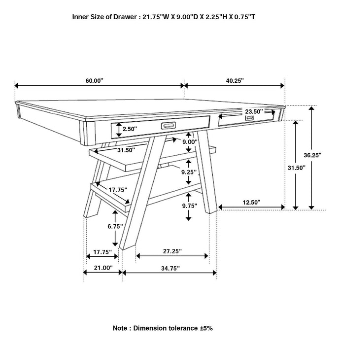 Dewey 5 Pc Counter Height Dining Sets - Orbit Furniture (Richmond,BC)