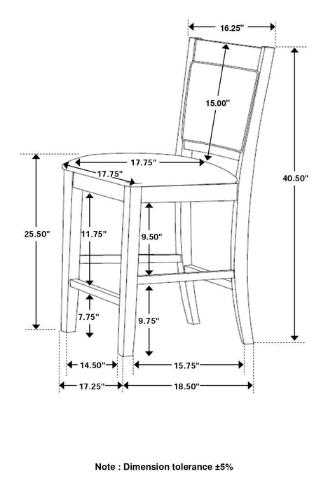 Dewey 5 Pc Counter Height Dining Sets - Orbit Furniture (Richmond,BC)