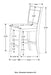 Dewey 5 Pc Counter Height Dining Sets - Orbit Furniture (Richmond,BC)