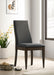 Wes Upholstered Side Chair (Set of 2) Grey and Dark Walnut - Orbit Furniture (Richmond,BC)