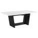Sherry Rectangular Marble Top Dining Table set - Orbit Furniture (Richmond,BC)