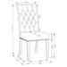 Sherry Rectangular Marble Top Dining Table set - Orbit Furniture (Richmond,BC)