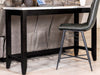 Toby Rectangular Marble Top Counter Height Table Espresso and White - Orbit Furniture (Richmond,BC)