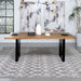 Bradshaw Rectangular Live Edge Dining Table Natural Acacia and Black - Orbit Furniture (Richmond,BC)