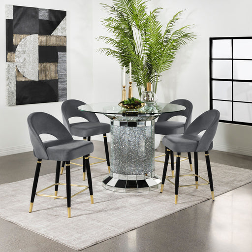 Ellie 5 Pc Counter Height Dining Sets Gray - Orbit Furniture (Richmond,BC)