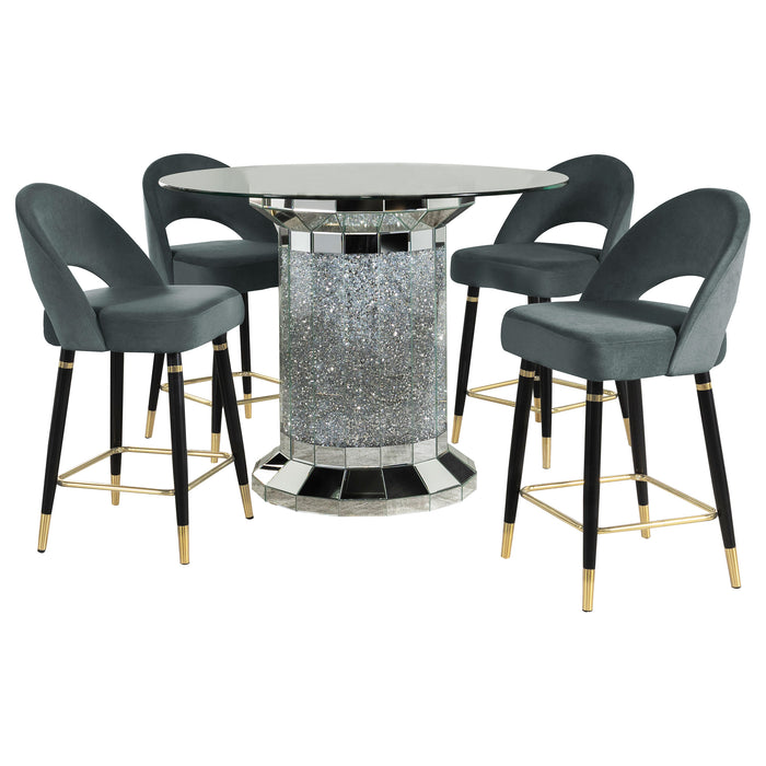 Ellie 5 Pc Counter Height Dining Sets Gray - Orbit Furniture (Richmond,BC)