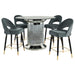 Ellie 5 Pc Counter Height Dining Sets Gray - Orbit Furniture (Richmond,BC)