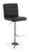 Bianca Upholstered Adjustable Bar Stools Black and Chrome (Set of 2) - Orbit Furniture (Richmond,BC)