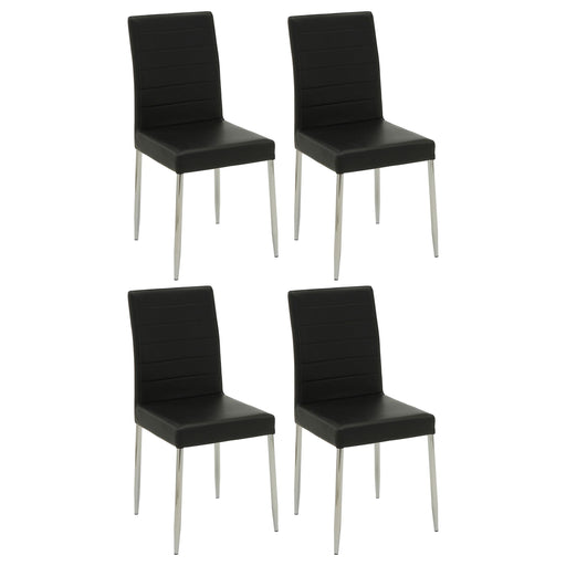 Maston Upholstered Dining Chairs Black (Set of 4) - Orbit Furniture (Richmond,BC)