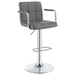 Palomar Adjustable Height Bar Stool Grey and Chrome - Orbit Furniture (Richmond,BC)