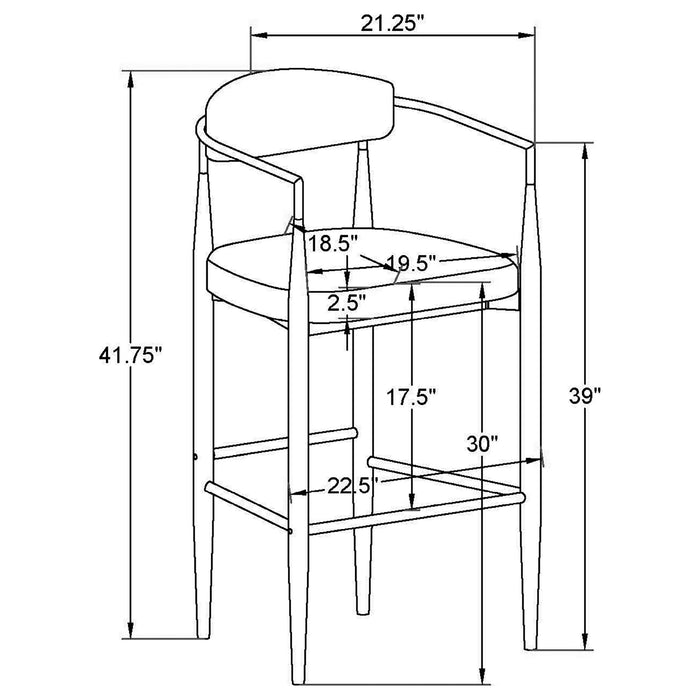 Tina Bar Stool - Orbit Furniture (Richmond,BC)