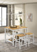 Edgeworth 3-piece Kitchen Island Counter Table Set White - Orbit Furniture (Richmond,BC)