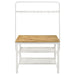 Edgeworth 3-piece Kitchen Island Counter Table Set White - Orbit Furniture (Richmond,BC)