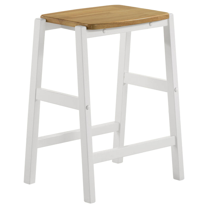 Edgeworth 3-piece Kitchen Island Counter Table Set White - Orbit Furniture (Richmond,BC)