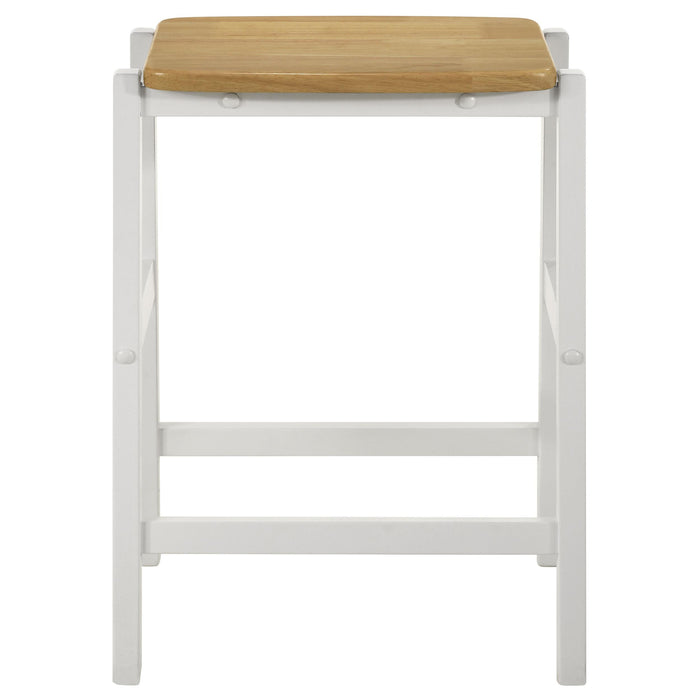 Edgeworth 3-piece Kitchen Island Counter Table Set White - Orbit Furniture (Richmond,BC)