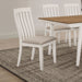 Anwar Vertical Slat Back Dining Side Chair Off White - Orbit Furniture (Richmond,BC)