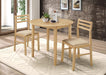 Bucknell 3-piece Dining Set with Drop Leaf Natural and Tan - Orbit Furniture (Richmond,BC)
