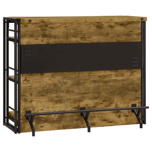 Renaldi Bar Unit with Stemware Rack Antique Nutmeg - Orbit Furniture (Richmond,BC)