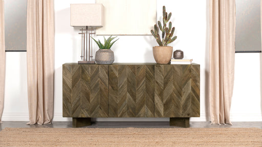 Tyler 3-door Dining Sideboard Server Mango Brown - Orbit Furniture (Richmond,BC)
