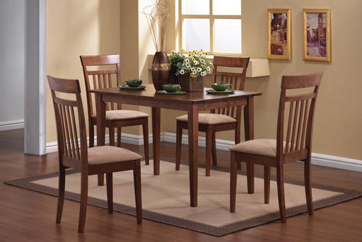 Robles 5-piece Dining Set Chestnut and Tan - Orbit Furniture (Richmond,BC)